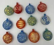 Array of Holiday Ornaments