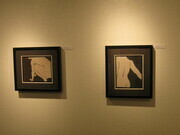 "Crouching" and "Leaving" on display at the gallery