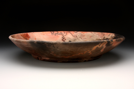 Saggar Fired Bowl Form (View Three)