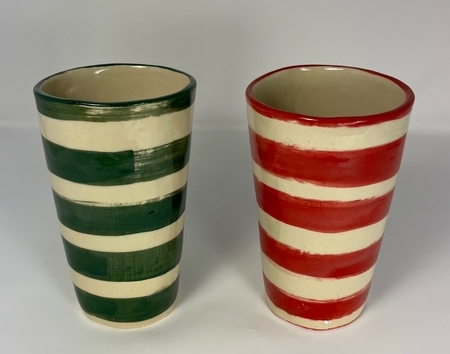 Striped Vases